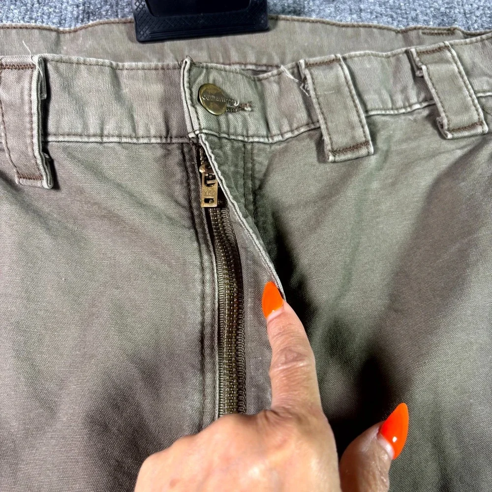 Carhartt Carpenter Shorts Men's 44 Brown Ripstop Workwear Utility Technician